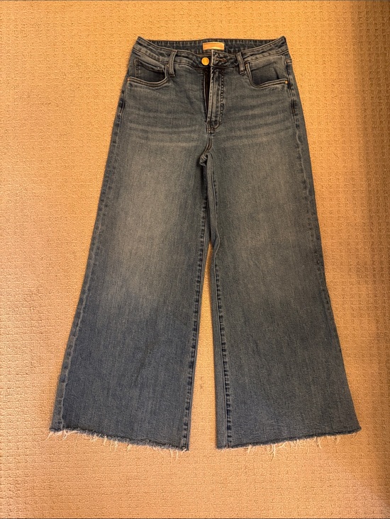 Kut from the Kloth Denim - Kut from the Kloth Wide-Leg High Rise Jeans in Medium Blue Wash